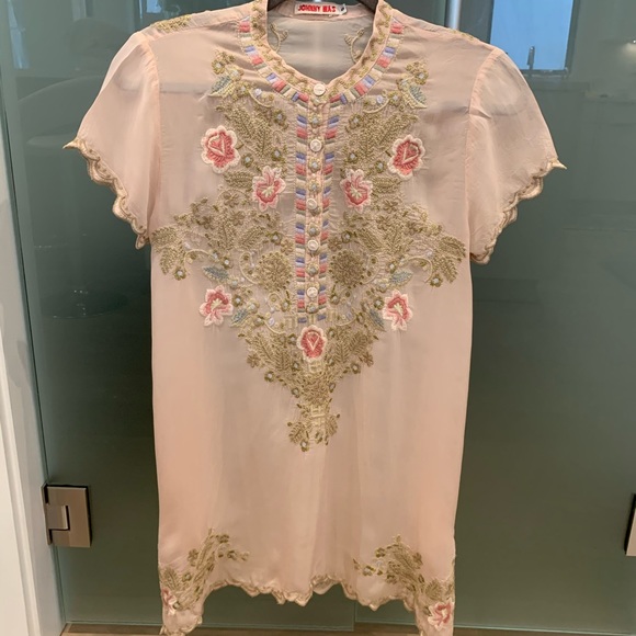 Johnny Was Blush Talum Tunic - Picture 2 of 7